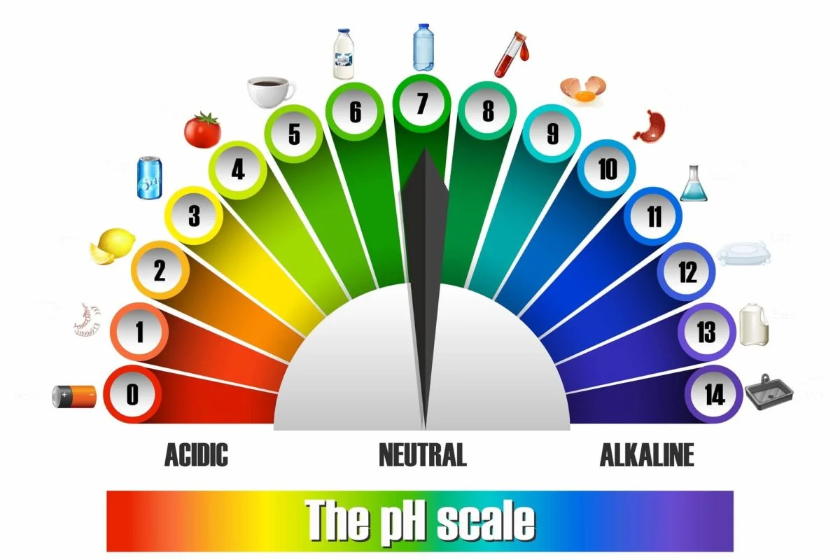 graficzne przedstawienie skali pH