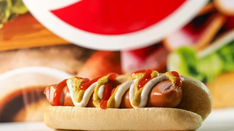 Hot dog w bułce z sosem jako szybka przekąska